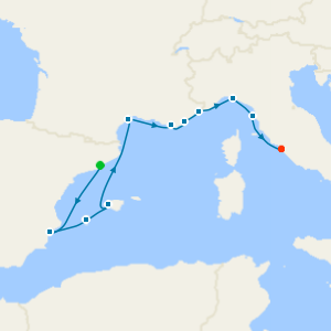 Radiant Rivieras Fly Cruise from Barcelona