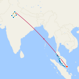 8 Nts India's Tigers & Golden Triangle Tour & Southeast Asia