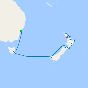 New Zealand from Sydney to Auckland