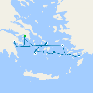 Cruising the Greek Islands of the Southern Aegean - Athens Round Trip