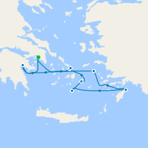 Cruising the Greek Islands of the Southern Aegean - Athens Round Trip