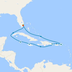 Grand Cayman & Virgin Islands with Miami Beach Stay