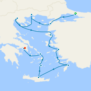 Greek Isle & Turkey with Istanbul and Athens Stays