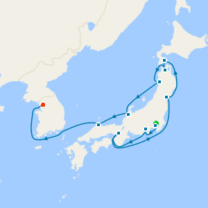 Tokyo, Osaka & Hakodate to Seoul with Stays