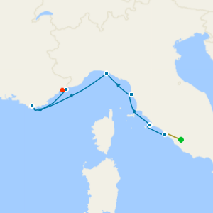 Western Mediterranean from Civitavecchia (Rome) with Stays 