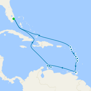 Circle Caribbean cruise from Fort Lauderdale