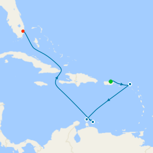 Southern Caribbean from San Juan to Fort Lauderdale