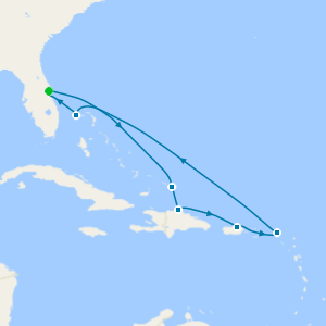 Eastern Caribbean with St. Thomas from Port Canaveral