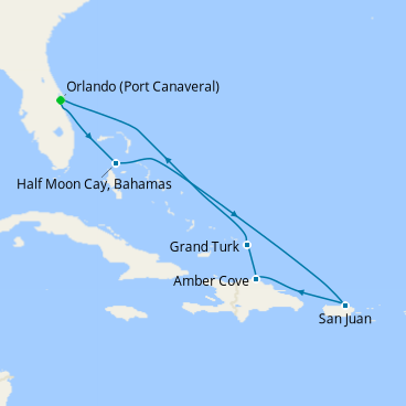 Eastern Caribbean with Puerto Rico cruise from Port Canaveral (Orlando ...