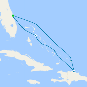 Eastern Caribbean with Turks & Caicos from Port Canaveral