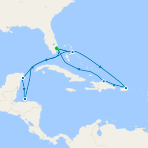Eastern & Western Caribbean Adventurer from Fort Lauderdale