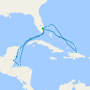 Eastern and Western Caribbean cruise from Fort Lauderdale