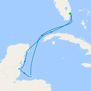 Western Caribbean with Mexico cruise from Fort Lauderdale