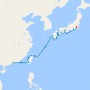 Hong Kong, Nagasaki, Hiroshima & Osaka to Tokyo with Stays