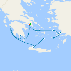 Greek Isles Journey with Athens Stay
