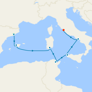 Western Med from Barcelona with Stay