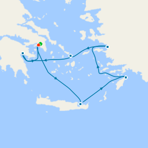 Greek Isles from Athens with 2nt Stay.