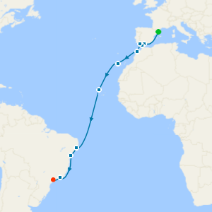 Barcelona to Santos