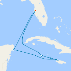 Western Caribbean from Tampa with Stay