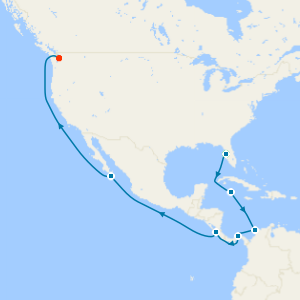 Panama Canal from Tampa to Seattle with Stay