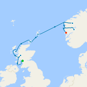 Scottish Isles and Norwegian Fjords Voyage from Glasgow