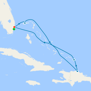 Eastern Caribbean with Bahamas from Fort Lauderdale with Miami Beach Stay