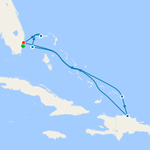 Eastern Caribbean with Bahamas from Fort Lauderdale with Miami Beach Stay