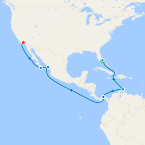 Panama Canal with Miami Beach & Los Angeles Stays