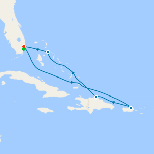 Eastern Caribbean with Puerto Rico from Fort Lauderdale with Miami Beach Stay