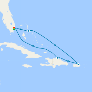 Eastern Caribbean with Puerto Rico from Fort Lauderdale with Miami Beach Stay
