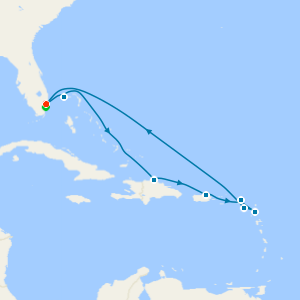 Eastern Caribbean with St. Kitts from Ft. Lauderdale with Miami Beach Stay
