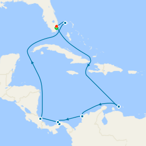 Panama Canal with Costa Rica & Caribbean from Ft. Lauderdale with Miami Beach Stay