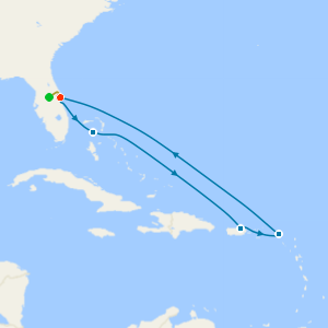 Eastern Caribbean & Perfect Day from Orlando with 7nt Stay and Car Hire