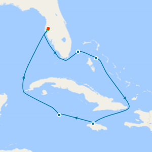 Western Caribbean from Tampa with Stay