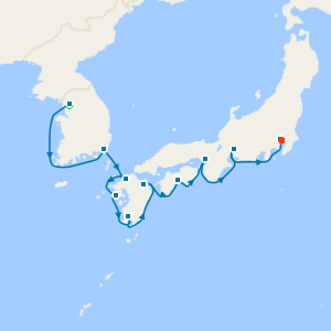 Seoul, Nagasaki & Osaka to Tokyo with Stays.