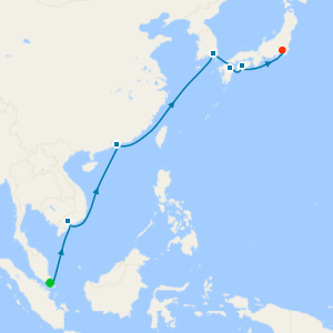 China, Japan & Korea from Singapore