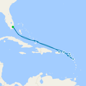 Eastern Caribbean from Miami