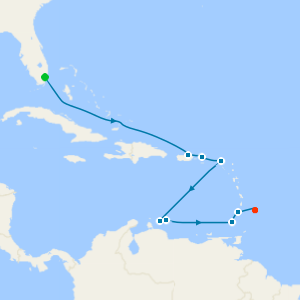 East & South Caribbean from Miami