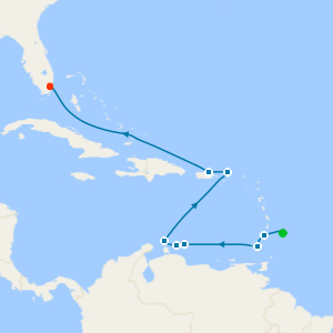 East & South Caribbean from Bridgetown