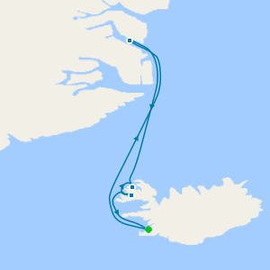 North East Greenland from Reykjavik