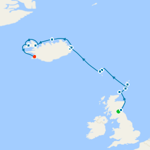 British Isles & Iceland from Leith