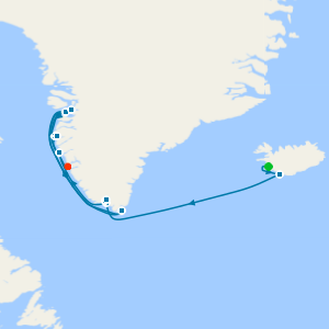 South Greenland from Reykjavik