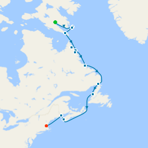 Baffin Island & Newfoundland from Iqaluit