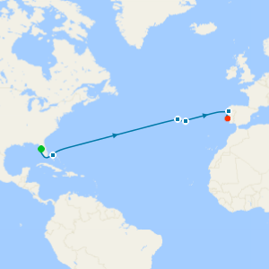 Transatlantic from Tampa to Lisbon