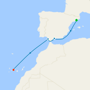 Spain & Canary Islands from Barcelona