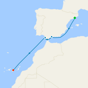 Spain & Canary Islands from Barcelona