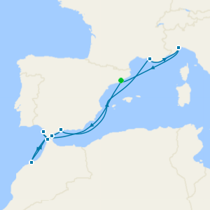 Spain, Morocco, Gibraltar, France & Italy from Barcelona