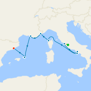 Shimmering Shores & Mediterranean Treasures from Rome to Barcelona with Luxury Stays