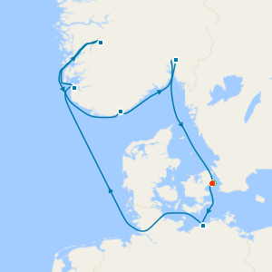 Norwegian Fjords from Copenhagen with Stay