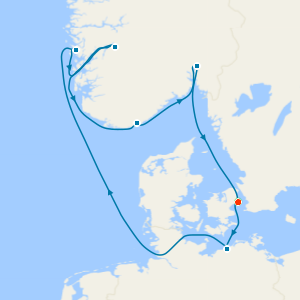 Norwegian Fjords from Copenhagen with Stay